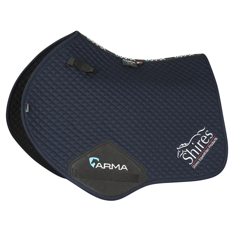 Shires Branded Jump Saddlecloth - Navy